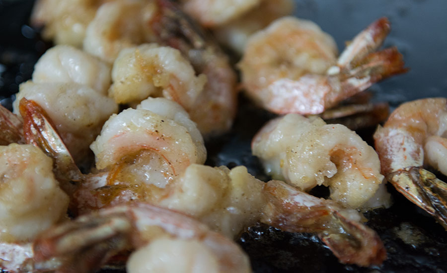 Delicious BBQ shrimps with our own blend of spices, a typical NOLA dish!
