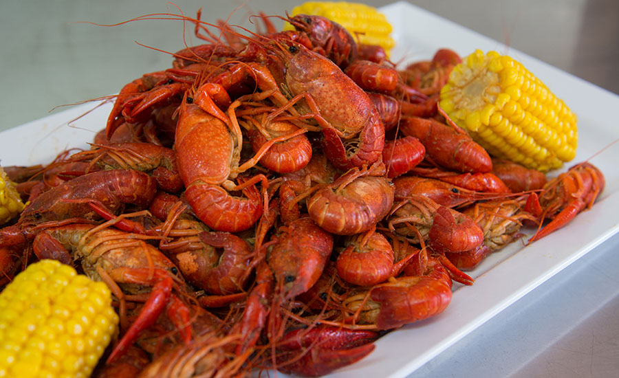 Boiled crawfish TO GO or to eat at the restaurant. We use our own Cajun and Creole influenced cspices recipe.